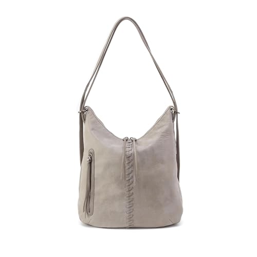 Image of HOBO Merrin Leather Bucket Backpack Convertible to Shoulder Bag for Women