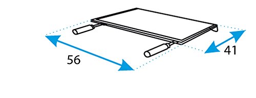 Plancha Barbacoa Inox. 56x41 cms.