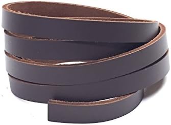 Dangerous Threads Dark Brown Latigo Leather Strip 1/2" x 72"