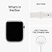 Apple Watch Series 8 [GPS + Cellular 45mm] Smart Watch w/Silver Stainless Steel Case with White Sport Band - M/L. Fitness Tracker, Blood Oxygen & ECG Apps, Always-On Retina Display, Water Resistant