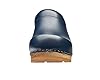 Sanita Lars Mule Clog | Original Handmade Wooden Leather Clog for Men, Size: 11 UK, Blue #1