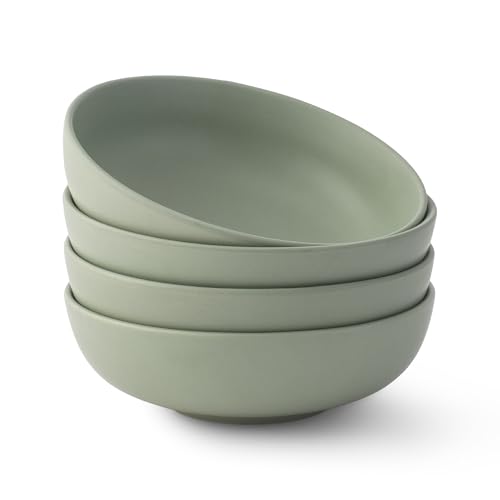 JoyJolt Mesa 30oz Stoneware Pasta and Salad Bowls Set of