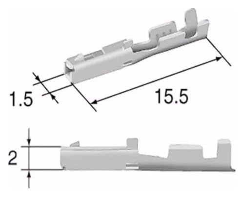 Conector ST731053-3 terminal hembra automotriz para reparar fallos en cable electrónico 2