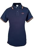 Pi2010 - Polo Hombre Azul Marino con Bordado Bandera de España en Pecho, Azul, 100% algodón (L, Marino)