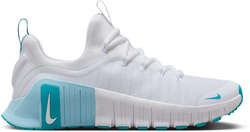Nike Free Metcon 6 Women's Workout Shoes (FJ7126-107, White/Glacier Blue/Dusty Cactus)