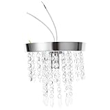 Plafonnier de chambre - grâce à son installation et son retrait faciles, ce plafonnier en cristal est facile à entretenir
