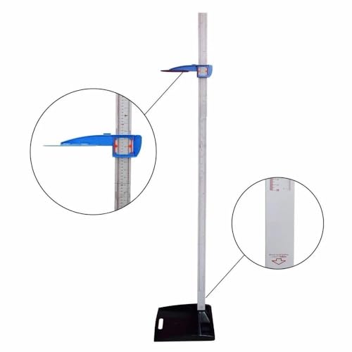 Image of Height Measuring Scale Stadiometer For Adults and Children | 210cm Range | Accurate Readings | Portable and Light Weight | Unbreakable Base for Height Measurement | Premium Height Gauge