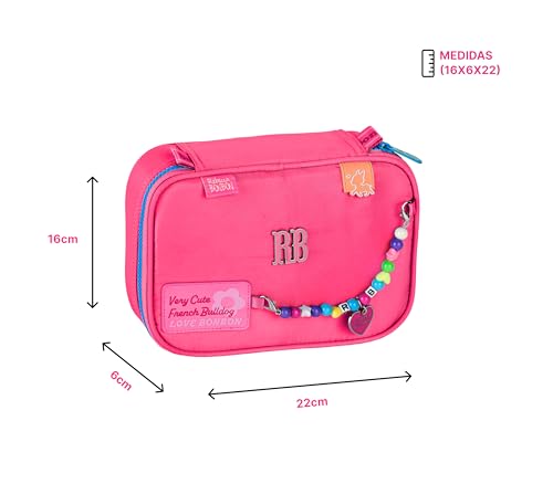 Kit Mochila Escolar Rb Rebecca Bonbon Costas Estojo E Lancheira Oficial Meninas (Rosa)