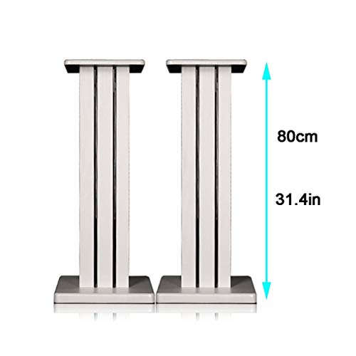 Supporti Casse Acustiche - 2 pezzi Altezza 5.9-35.4in (altoparlanti non inclusi), ridurre le vibrazioni / Versatile Style / Stabile antiscivolo, Universal argento altoparlante di alta qualità Supporti