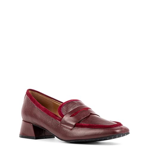 Image of Donald Pliner Women's Tristina Penny Loafer Heel - 1.3 inch Block Heel Shoes for Comfort, Slip On Women's Heels