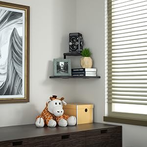 SRIWATANA 3-stufiges Eckregal Aus Paulownia-Holz – 74,9 Cm Hoch, Platzsparend Für Wohnzimmer, Schlafzimmer, Büro