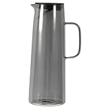 DOITOOL Glaskrug mit Deckel Wasserkanne für Hausgebrauch Ergonomischer Griff Vielseitig für Tee Saft und Gekühlte Getränke Leicht zu Reinigen und Sicher für Haushalt und Tee zubereitung