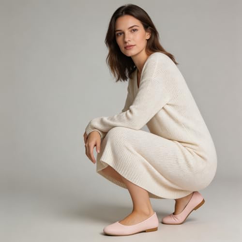 Image of Women's Ballet Flats Shoes Comfortable PU Leather Dress Slip on Shoes Teacher Business Casual