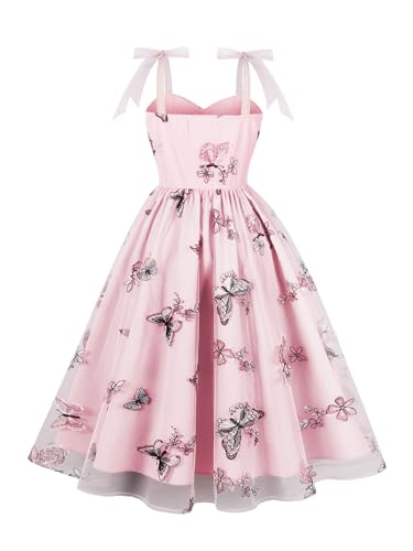 Image of Women's Tie Strap Tulle Prom Dresses Sweetheart Flower Embroidery Dress Short Formal Party Mini Homecoming Dresses