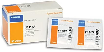 Smith+Nephew I.V. PREP Antiseptic Wipes 50 Count