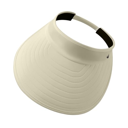 Image of WANDER Sun Visor Hats for Women Wide Brim UV Protection Adjustable Large Golf Beach Cap Packable Travel Sport Visor
