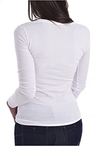 Guess T-shirt donna maglia manica lunga scollo