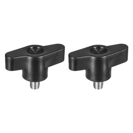2Pcs Clamping Screw Knob, M6 x 8mm Metric 304 Stainless Steel T Shaped Thumb Screws Handle for Quick Remove Hand Tightening Knob Replacement