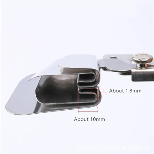Outil de bouclage de couture double couche 10mm pour machine plate industrielle et patchwork - 4