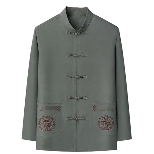 Chemise Tang homme ample et légère style chinois pour un confort quotidien absolu