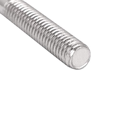 Yxq M6X180Mm Push Rod Double End Thread Stud Tight Adjustable 304 Stainless Steel Metric Silver Tone (6Pcs) #TOP2