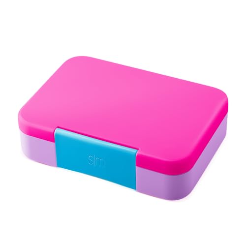 Image of Simple Modern Bento Lunch Box for Kids | BPA Free, Leakproof, Dishwasher Safe | Lunch Container for Girls and Boys, Toddlers | Porter Collection | 5 Compartments | 80s Mix
