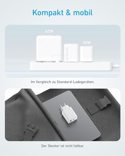 Anker 20W USB C Ladegerät, Netzteil USB C, PD Schnellladegerät – Ansicht 5