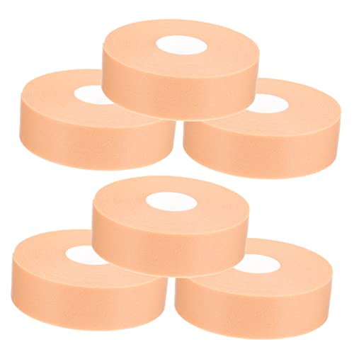 Gogogmee 6-Pack Anti-wear Heel Pads Self-Adhesive Shoe Heel Stickers for Comfort Outdoor Walking Hiking Black