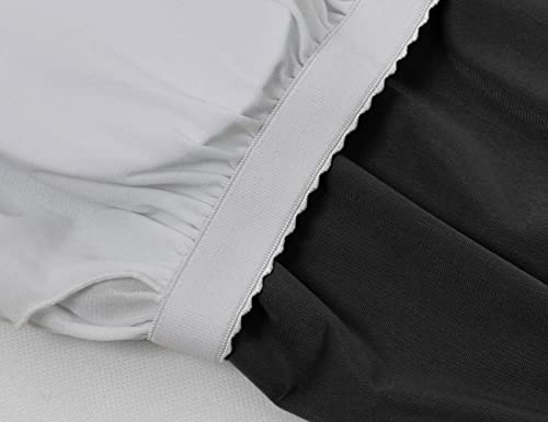 Chartou Womens Shirring Stretch Seamless Strapless Bandeau Ribbed Sexy Tube Tank One-Piece Swimsuit Swimwear (Black, X-Large) #TOP6