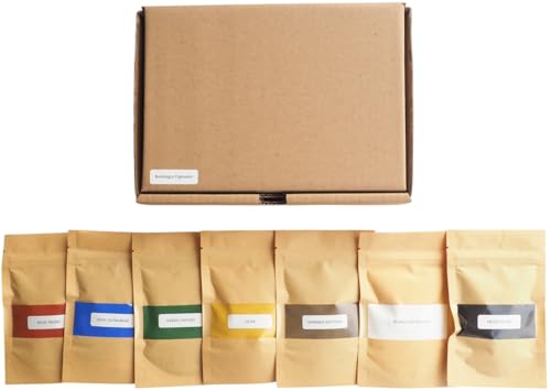 Kit de Pigmentos Minerales e Inorgánicos para Arte y Restauración – 7 Colores Premium Seleccionados por Restauradora Profesional – Pigmentos Naturales para Pintura, Fresco, Temple, Óleo y mortero