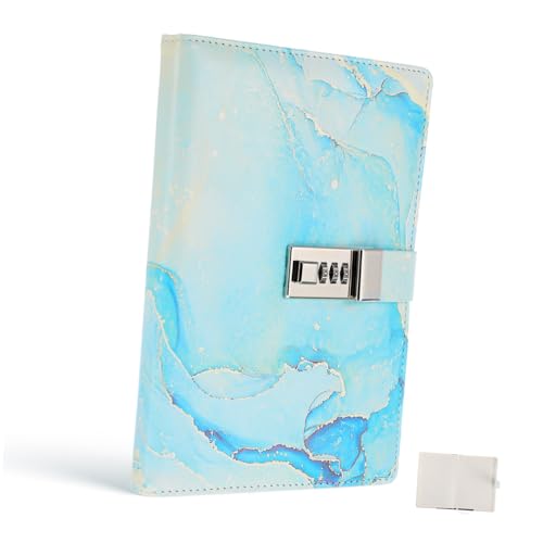 Carnet créatif avec serrure pour protéger vos écrits et journal portable ciel