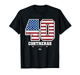 Willson Contreras - US Flag Number T-Shirt