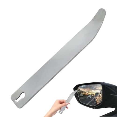 Moxeupon Herramienta de revestimiento de coche, barra de acero inoxidable para revestimiento de coche, herramienta de mano de acero inoxidable, modificación de vehículos, rueda de extracción de metal