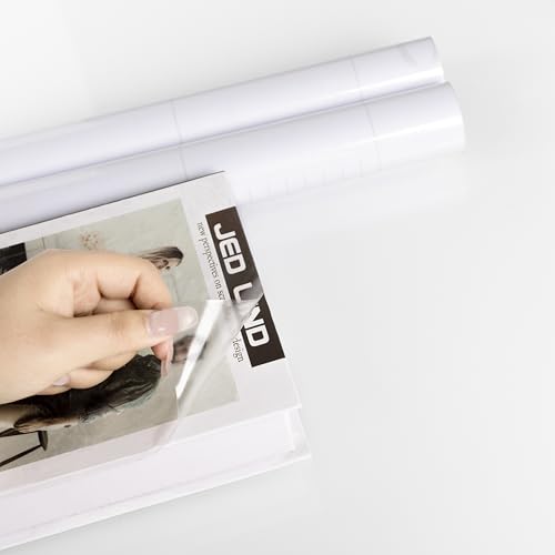 Abyssaly Klebefolie Transparent Wandschutzfolie, Selbstklebend Folie für Buchfolie, Durchsichtige Klebefolie Möbel, Wasserdicht Spritzschutz Küchenwand 30X200cm