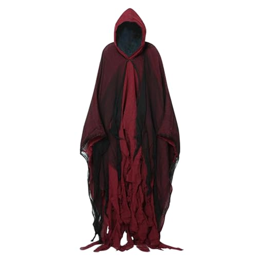 Cape sinistre à capuche adulte pour Halloween costume cosplay