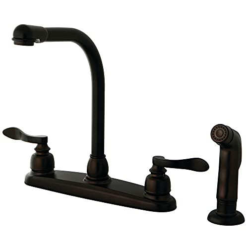40% Off Discount Kingston Brass KB8755NFLSP NuWave French 8 Centerset Kitchen Faucet, Oil Rubbed Bronze
