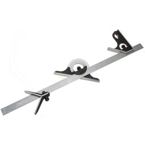 iGaging Combination Square Premium 4-Piece 24" 4R Protractor Center