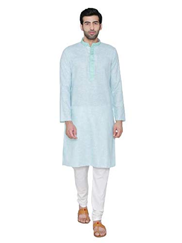 Image of Manthan Cotton Solid Kurta for Men