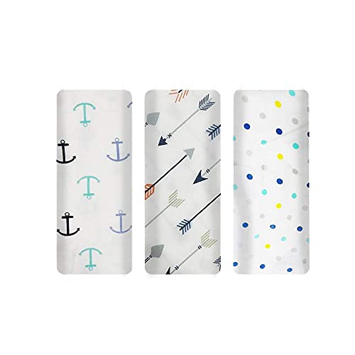Image of baby blankets for 1 year 100% Organic Pure Cotton Muslin Baby Swaddle Blanket, Wrap Cloth Cotton Swaddle for Newborn Baby Cotton Swaddle Blanket-Pack of 3 with Size 120X100 CM - Random Color
