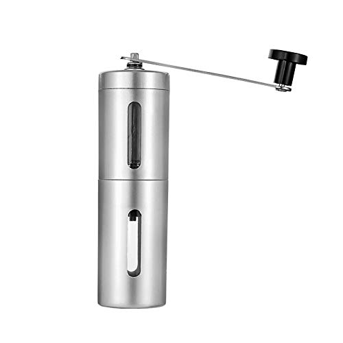 Libara Manuelle Kaffeemühle aus Edelstahl – Mini Kaffeemühle mit einstellbarer Einstellung