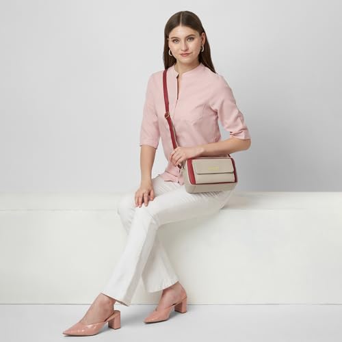 Image of Caprese Regina Medium Sling Bag for Women with Adjustable Strap & Zipper Closure for Comfortable Wear | Versatile Handbag for Everyday Use, Travel, and Special Occasions