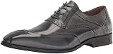 STACY ADAMS Men's Gillam Lace Up Oxford, Gray, 8