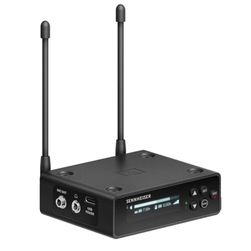 Image of Sennheiser EW‑DP 835 Set (Q1‑6) Wireless Microphone System | Handheld Dynamic Cardioid Mic with Smart Notifications | True Diversity Receiver | Ideal for Live Performances, Interviews, and Filmmaking