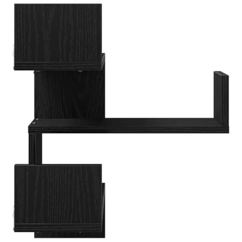 Étagère murale flottante design chêne noir structure durable - 8