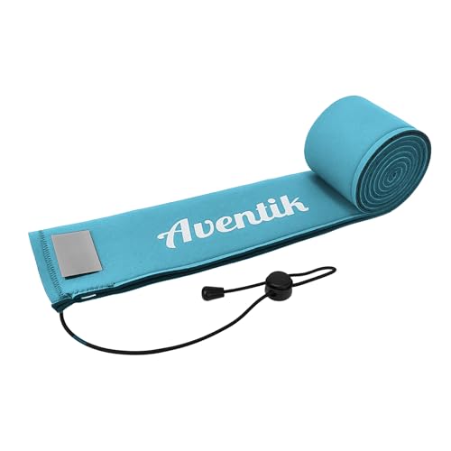 Aventik Funda para caña de pescar, de neopreno, resistente a enganches, cubierta flotante para cañas de spinning de 6 a 9 pies (azul, longitud: 1,75 m)