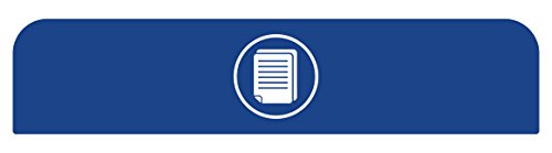 Image of Rubbermaid Commercial Products 1961595 Configure Waste Receptacle Recycling Sign, Paper, 45 gal, Blue