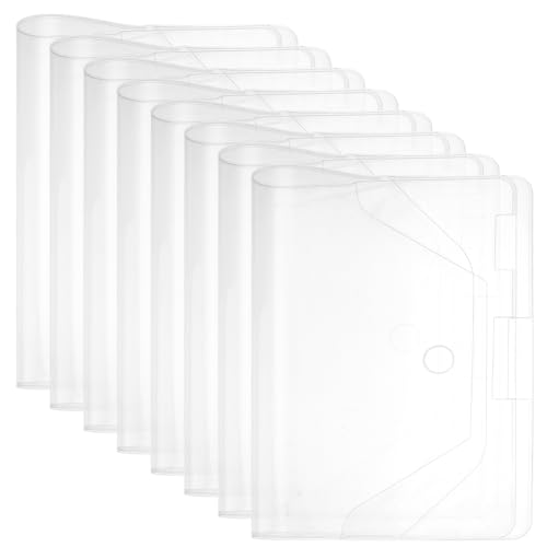 NBEADS 8 Confezione di Copertina In Plastica Trasparente A6, 29.5×20cm Copertina Protettiva per Quaderno Album di Ritagli Report Custodia Protettiva Diario Pianificatori Settimanali Libri