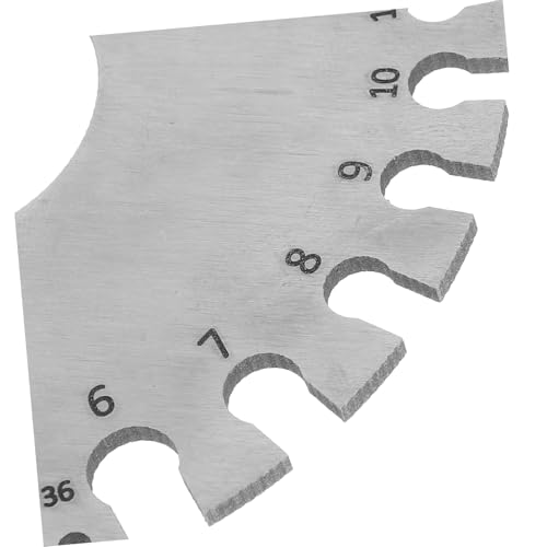 Veemoon 2pcs Calibradores de Grosor de Soldadura de Acero Inoxidable Medidores Precisión para Medición de Alambres de Metal miniatura 3