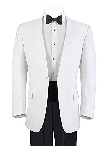 Men's White Formal Dinner Jacket - 56 Long2