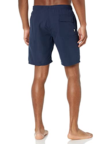 Neff Men's Standard 9" Quick Dry Swim Trunks With Lining, Navy Blue, Large #TOP2